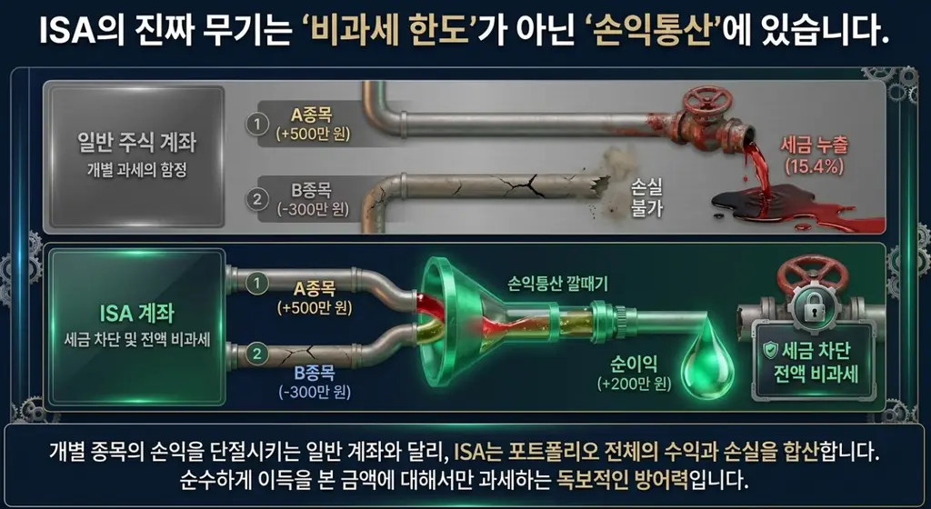 ISA 계좌 특징 – 손익통산, 비과세, 9.9% 분리과세