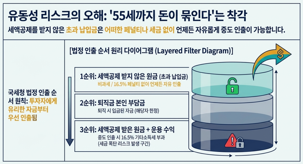 IRP 중도해지 시 기타소득세 16.5% 과세 구조