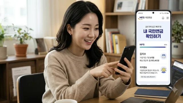 내 국민연금 예상액, 1분 만에 확인하는 법